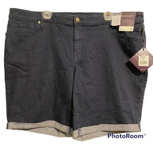 Ava & Viv bermuda jeans 24w new jean shorts dark power stretch